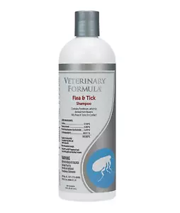 More details for veterinary formula flea and tick shampoo for dogs and cats (16 oz) - uk stock