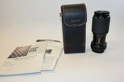 Sigma Lens Zoom-K 1:4.5f=70-210mm Multi-Coated 52mm for Minolta w/ Case & Manual - Image 1 of 4