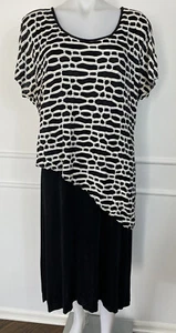 Joseph Ribcoff Woman's Dress Long Short Sleeve Sz 18 ~ COMFORTABLE  ~  - Picture 1 of 5