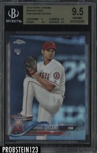 2018 Topps Chrome Refractor #150 Shohei Ohtani RC Rookie BGS 9.5 GEM MINT