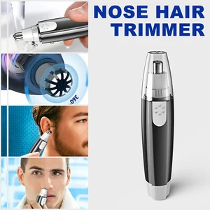 Electric Nose Hair Trimmer Shaver Ear Face Eyebrow Mustache Beard Shaver Clipper - Picture 1 of 10