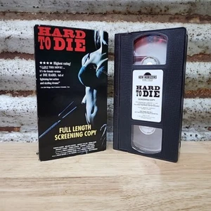 Hard To Die (VHS, 1993) VERY RARE Full Length Screening Copy OOP MISPRINT - Picture 1 of 9