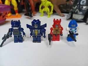 KRE-O Transformers MINIFIGURE Parts (LOT OF 4) Figures Soundwave Kreo Kreon