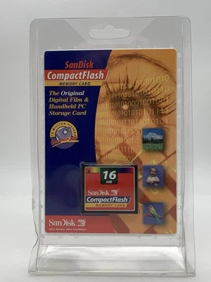 16MB Sandisk Compact Flash Card CF Memory Card SDCFB original package - Image 1 of 4