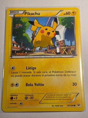 Pikachu (ROS 20)●SPANISH●POKÉMON●Roaring Skies●2015●COMMON●NM●C210 - Image 1 of 2