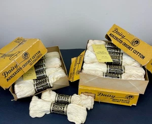 Lot 32 Daisy Lily Mercerized Crochet Cotton Skeins NOS w/ Boxes Art 65 No 20 - Picture 1 of 24