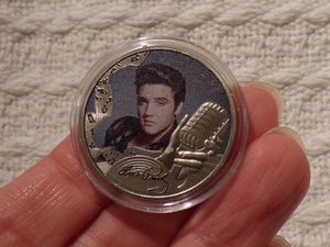 Moneda Media Corona Gibraltar 2021 - Elvis Presley - Imagen 1 de 4
