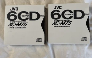 2X JVC XC-M75 6 CD Compact Disc Cartridge Magazine For 5" Cd /CD+G - Picture 1 of 6