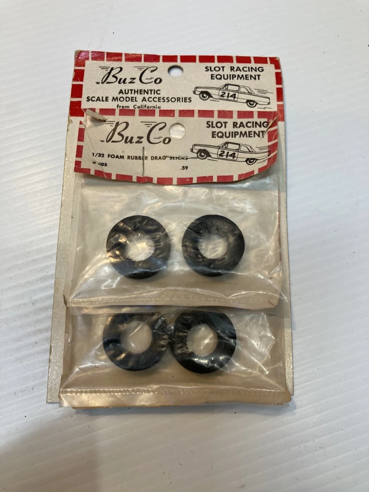 Monogram Slot Car Parts Tiger Racing Crown Gear And Buzz Co Tires New In Pack - Image 1 of 2