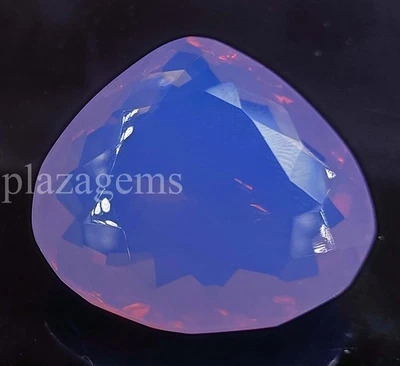EGL Certified Lab Created Purple Opal 118.85 Ct Pear Cut Loose Gemstone 5ARI - Image 1 of 4