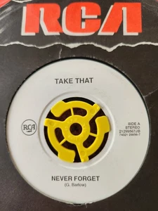 Take That "Never Forget" & Back For Good" 1995 RCA UK  7" 45rpm - Picture 1 of 2