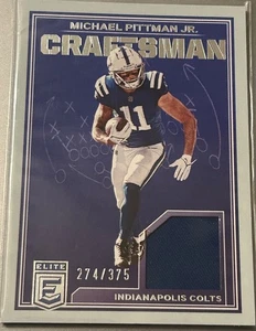 MICHAEL PITTMAN JR. 2023 DONRUSS ELITE TOPPA ARTIGIANO SP/375 - Foto 1 di 1