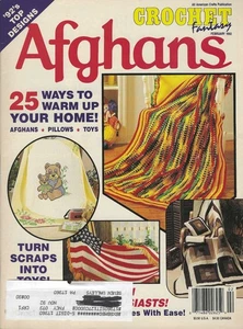 Crochet Fantasy Afghans ~ February 1992 - 25 Designs - American Flag - Picture 1 of 3