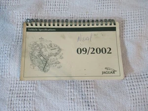 Jaguar 2002 vehicle specifications factory book manual part# JJM 10 34 99/30 - Bild 1 von 6