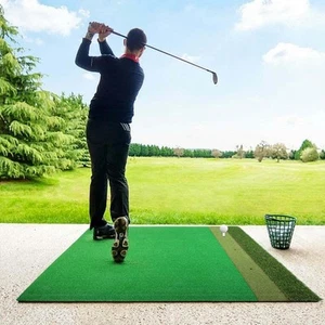 Golf Practice Mat, Mats Indoor Hitting Dual-Turf, Green - Picture 1 of 8