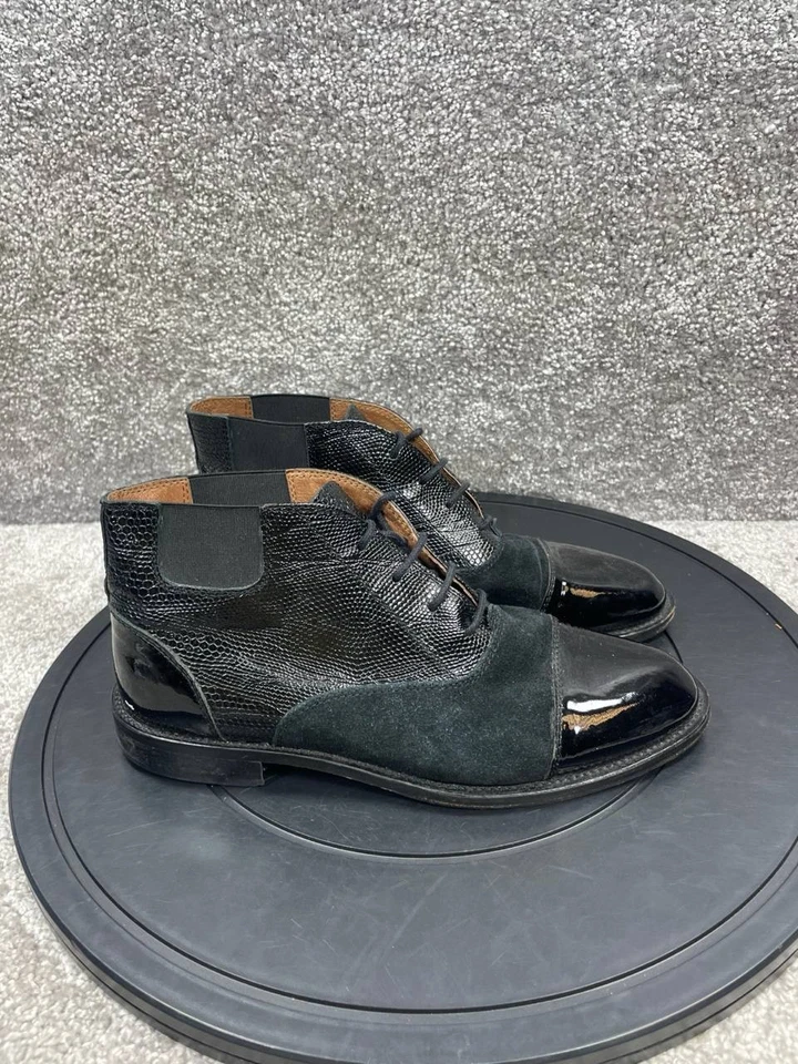 Bota Chelsea Russell & Bromley para mujer talla 38 EU 7,5 Berkley tobillo de cuero negro Foto 1 de 4