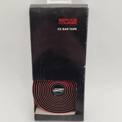 Zipp Service Course CX Red Bicycle Handlebar Tape w/ Bar Ends OPEN PACKAGE - Image 1 of 2