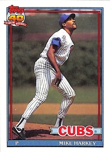 1991 Topps #376 Mike Harkey Desert Shield - Bild 1 von 2