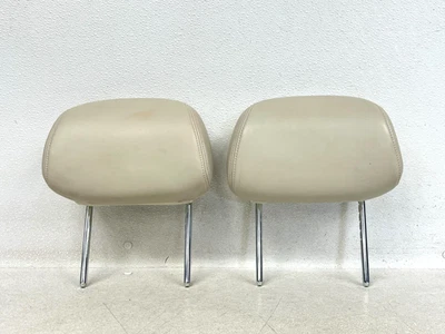 ⭐2007-2015 年 JAGUAR XK 前左和右座椅 HEADREST REST BEIGE 原始设备制造商 LOT2662 — 第 1/4 张图片