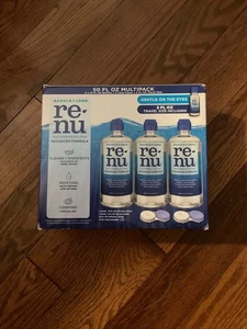 Renu Mehrzweck Erweiterte Kontaktlinsenlösung - 50 flüssige Unzen - NEU - Bild 1 von 3