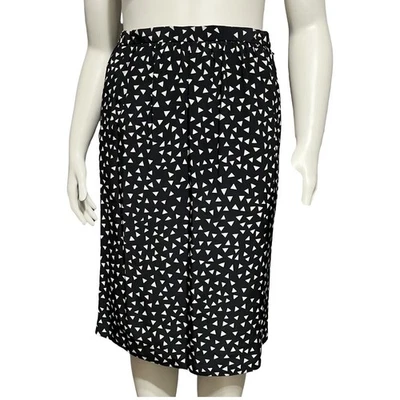 Юбка-карандаш Neiman Marcus 100% шелк треугольный принт размер-8 - Изображение 1 из 4