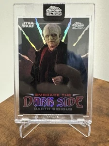 DARTH SIDIOUS 2024 TOPPS STAR WARS CROMO NERO ABBRACCIA IL LATO OSCURO #ED-15 - Foto 1 di 3