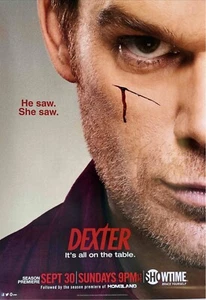 Dexter TV Serie Poster "He Saw She Saw" Michael C. Hall 2012 Showtime - Bild 1 von 6