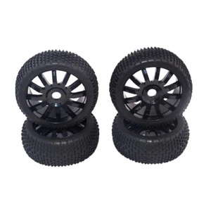 4 Stück 1: 8 Gummireifen & Felgen 17 mm Sechskant passend für RC Autoteile - Bild 1 von 5