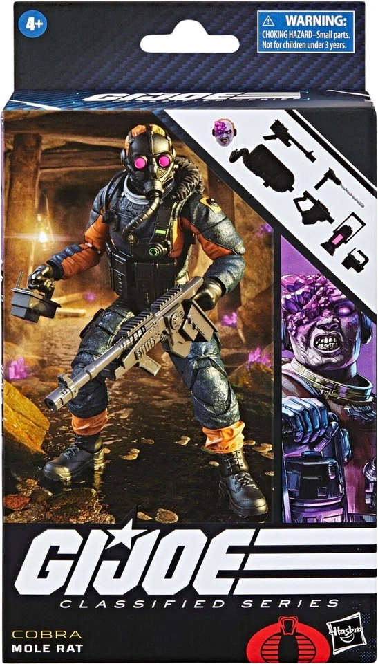 Hasbro G.I. Joe Classified Series Cobra Mole Rat 6 in Action Figure - F8378