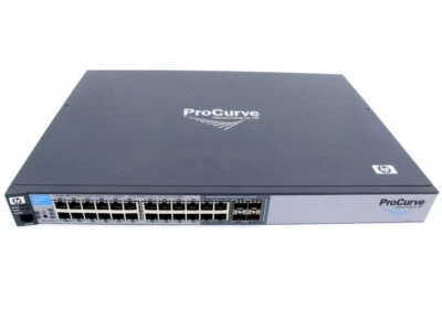 HP ProCurve 24-Port Gigabit Network Ethernet Switch 2510G-24 J9279A 4x Combo SFP - Immagine 1 di 3