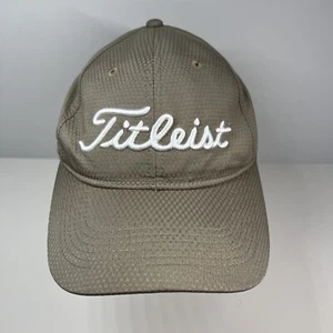 Titleist Tour Performance Tan Beige Golf Hat Adjustable Strap Cap - Picture 1 of 5