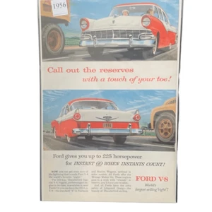 Vintage 1956 Ford Call Out The Reserves Werbung - Bild 1 von 4