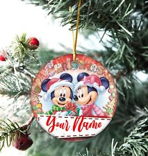 Mickey Minnie personalisierte Weihnachtsbaufeln personalisierte Baumdekoration Geschenke