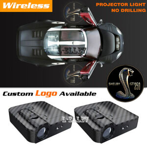 Wireless Shelby Cobra GT 350 Car Door Projector Ghost Shadow Light For Fo rd