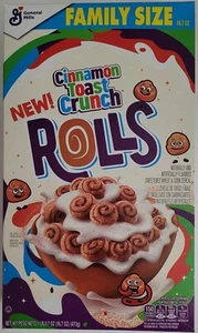 NEW GENERAL MILLS CINNAMON TOAST CRUNCH ROLLS CEREAL 16.7 OZ BOX - Picture 1 of 1
