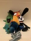 Authentic Disney Store Plush Lot Of 3 - Hei Hei, Oswald, And Oogie Boogie