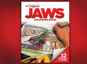 Jaws Shark Coloring Book Adult Coloring Book Quint Jaws Collectible Kids Gifts - Picture 1 of 10