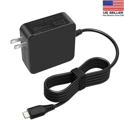 Cargador Adaptador de CA Tipo C USB 90W para Lenovo Thinkpad IdeaPad 720 Yoga 370 Foto 1 de 4