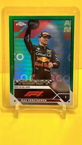 2023 Topps Chrome Formula 1 Max Verstappen Green Refractor /99 #156 - Picture 1 of 2
