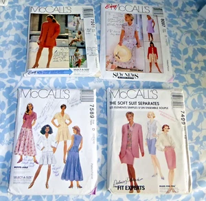 Paket 4 Kleidungsmuster Jacken usw. McCall's Damengröße 14 - Bild 1 von 2