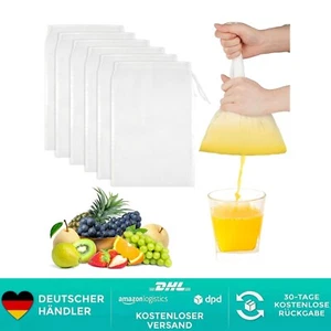 Nussmilchbeutel 6 Stück Passiertuch Wiederverwendbar, 20 × 30 cm Passiertuch - Bild 1 von 2