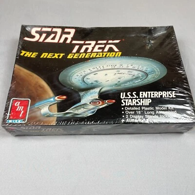 Star Trek Next Generation USS Enterprise 18” model kit 6619 NEW & SEALED 1988 - Image 1 of 4