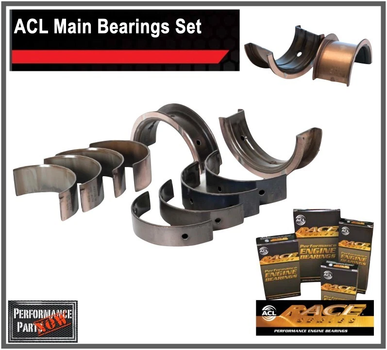 ACL Race +.25MM Main Bearings Fits Nissan 350Z G35 VQ35DE VQ35 FX35 Infiniti - Image 1 of 1