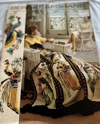 Vintage Bernat Afghans Crochet Pattern Booklet 1966 Emile Bernat - Image 1 of 2