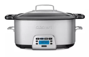 MSC-800 7-Quart 4-in-1 Cook Central Multicooker, Stainless Steel/Black- NEW - Picture 1 of 4