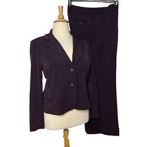 Rafaella Women Suit 2 Pc Pants 2 Button Single Breasted Jacket Purple 16W