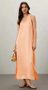 Rosetta Getty Collective Twist Back Shift Long Dress Size 14 Rent The Runway - Picture 1 of 15