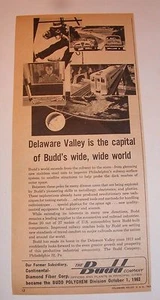 Budd Polychem 1963 Diamond Fiber Corp. anuncio - Imagen 1 de 1