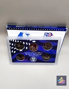 1981-D Souvenir Mint Set and 2003-S Quarter Mint Set - - Picture 1 of 5