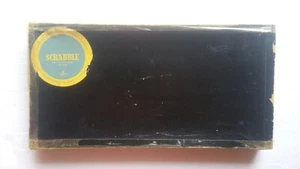 Vintage Scrabble game wooden racks WOODEN tiles complete box worn #D.13 - Picture 1 of 12